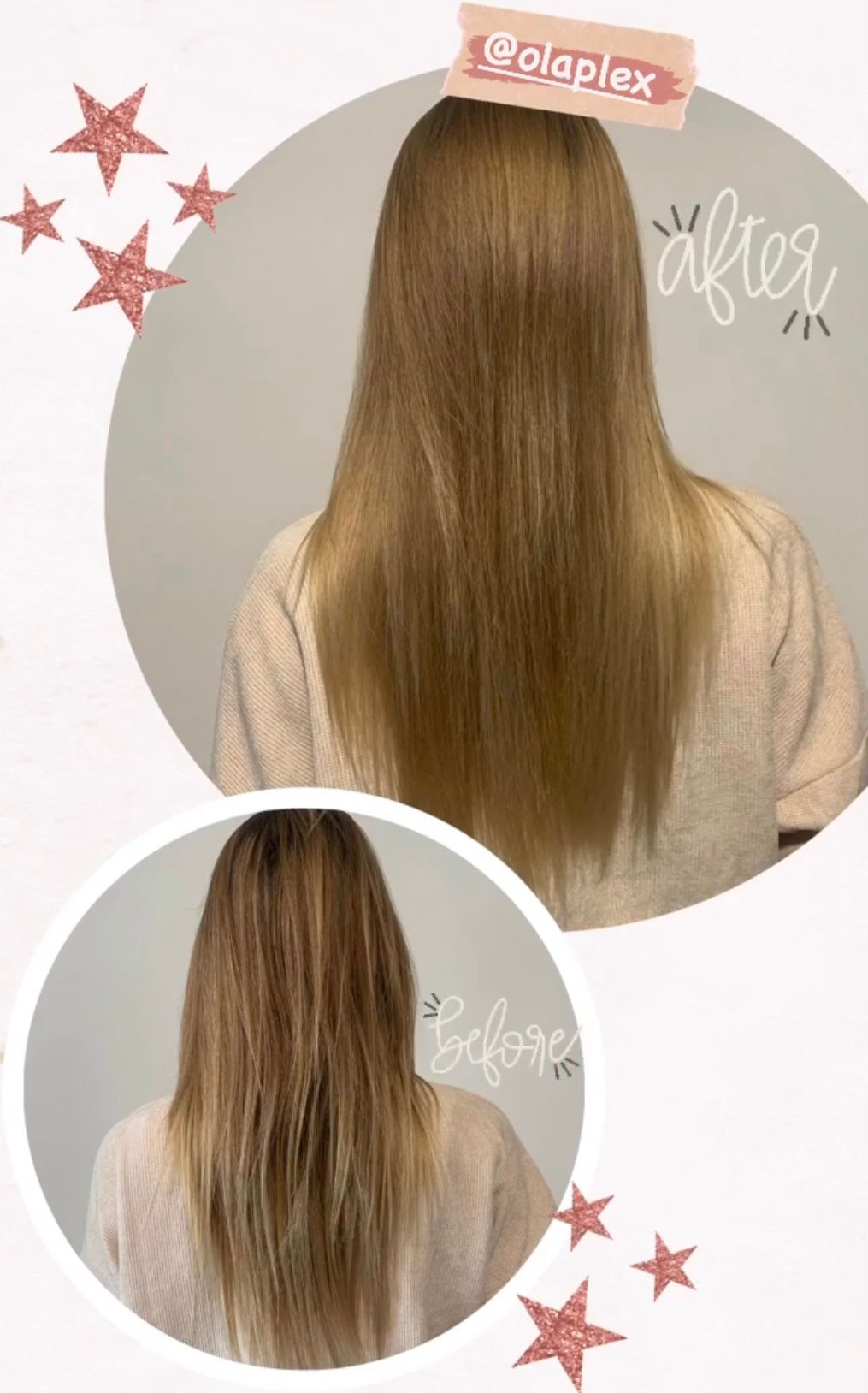 Capelli trattati con Olaplex